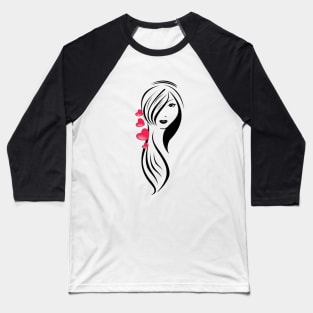 beauty girl Baseball T-Shirt